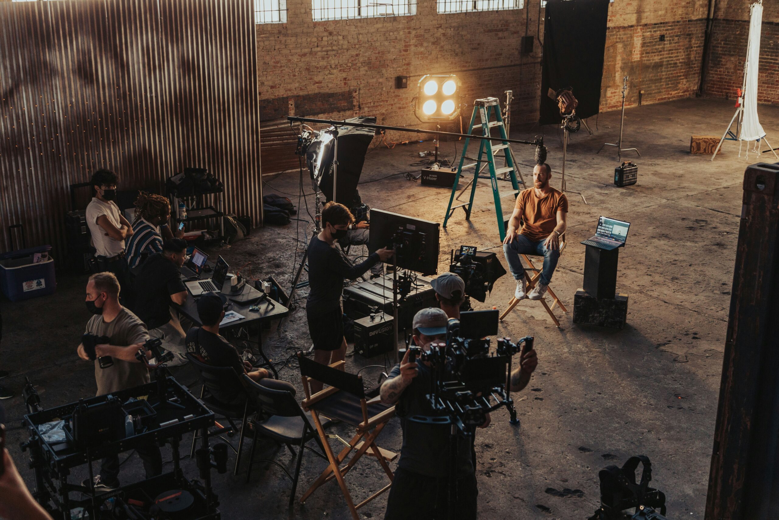 On set